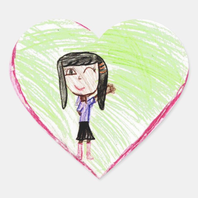 Cœur Mari : Sticker Coeur (Devant)