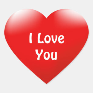 Cœur Marry Me Love You Red Heart Proposal Sticker