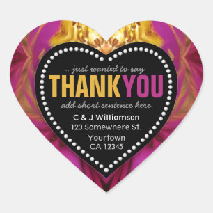 Cœur Merci funky Abstrait Black+White Coeur Sticker