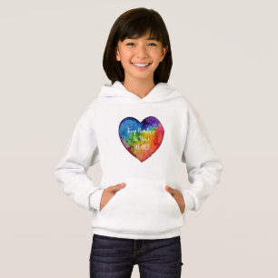 Coeur mignon d'arc-en-ciel d'aquarelle