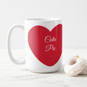 Coeur mignonne tarte Mug
