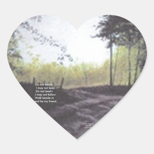 CŒUR NE SUIVEZ PAS JE NE PEUX PAS DIRIGER STICKER (Devant)