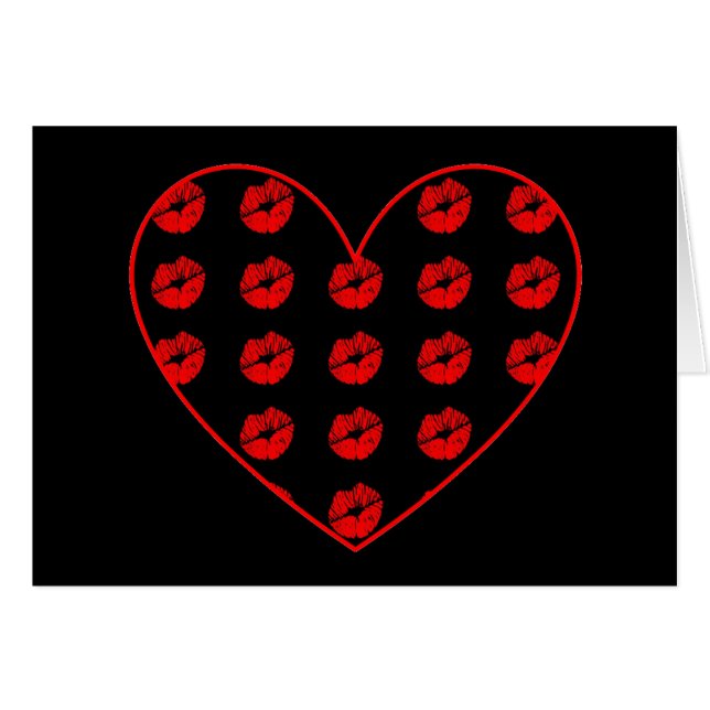 Coeur noir des baisers (Devant horizontal)