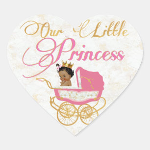 Cœur Notre Petit Sticker Royal African Princess Favoris