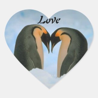 Cœur Penguins-Love L'Un L'Autre Sticker
