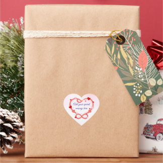 Cœur Personalized Romantic Valentine’s Day Sticker