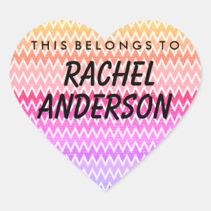Cœur Personnalisé, Ce Qui Appartient À Coeur Sticker