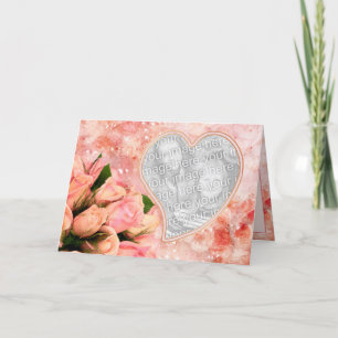 Coeur pétale rose - Modèle