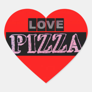 Cœur Pizza Heart Sticker