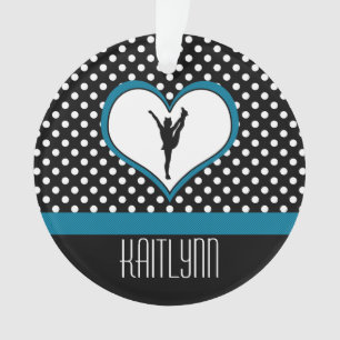 Coeur Polka-Pointillé par acclamation dans le bleu