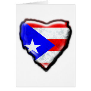 Coeur portoricain de drapeau