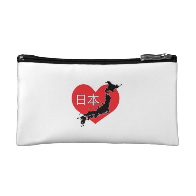 Coeur pour le sac de cosmétique du Japon (Devant)