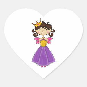 Cœur Princesse royale mignonne Heart Sticker