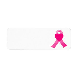 Coeur rose Ruban Sensibilisation au cancer du sein