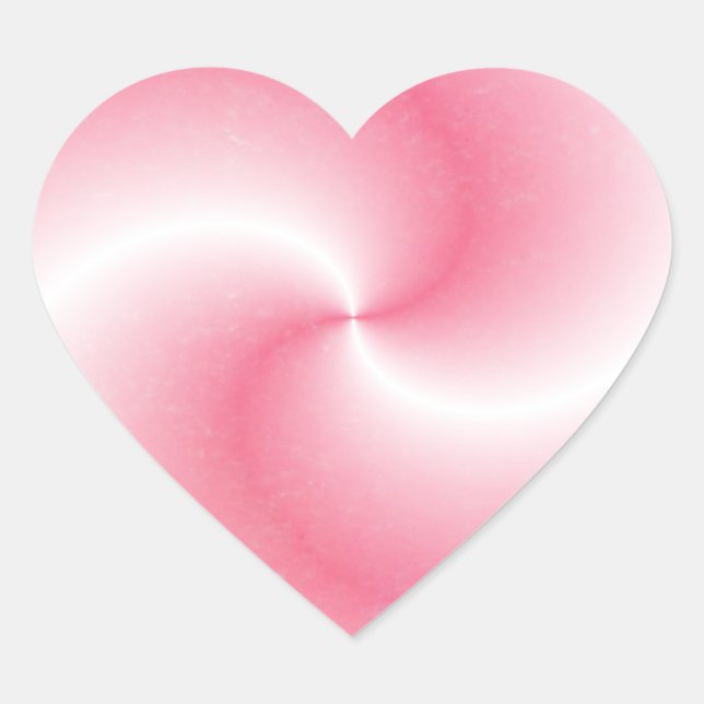 Coeur rose - Sticker (Devant)