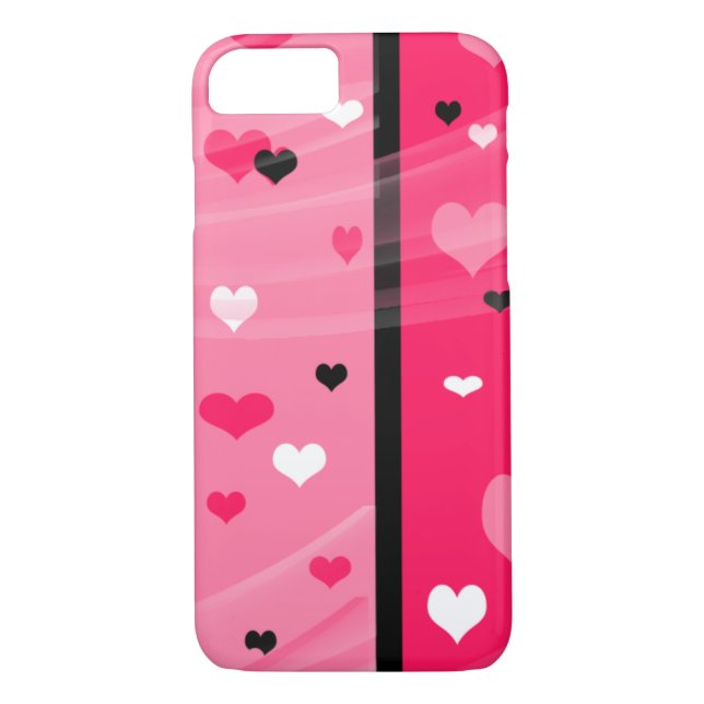 Coeur rose Valentine coque iphone (Dos)