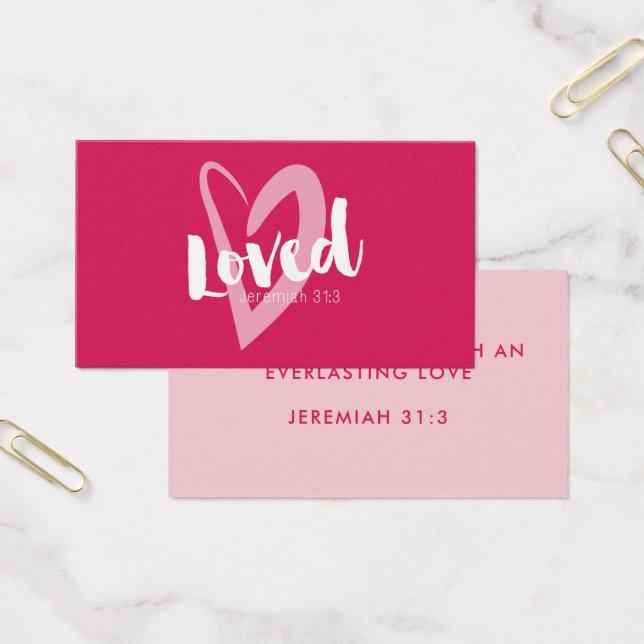 Coeur rose Vous Aimez Écriture Saint Valentin (Bureau)