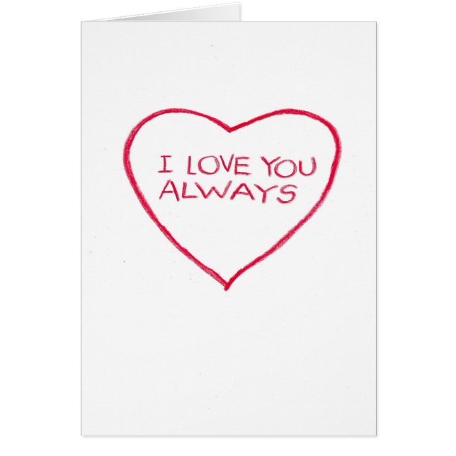 Coeur rouge. Amour (Devant)