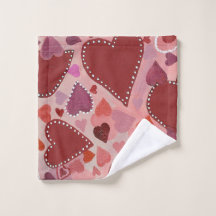 coeur rouge et rose