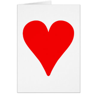 Coeur rouge mince