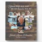 Cœur rustique | Plaque commémorative de collage ph