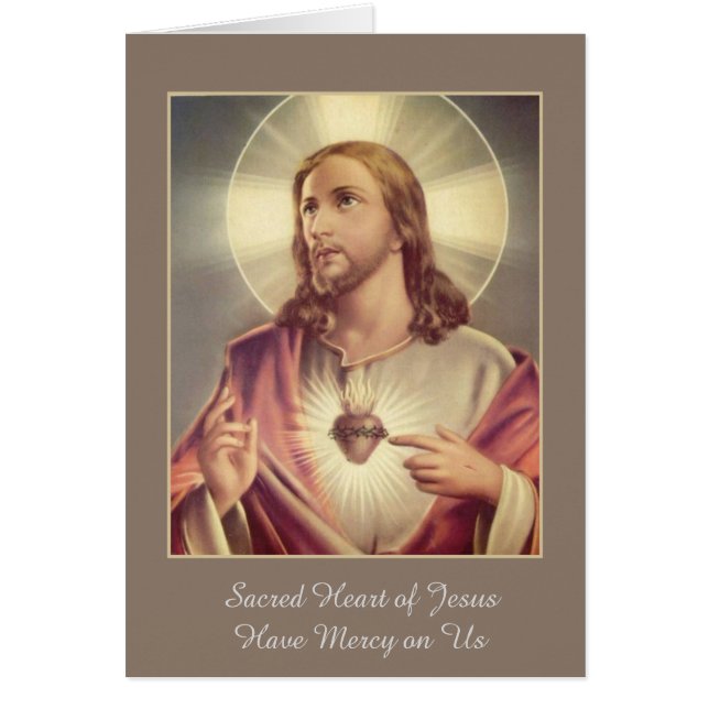 Coeur sacré de coeur de Jésus avec des épines (Devant)