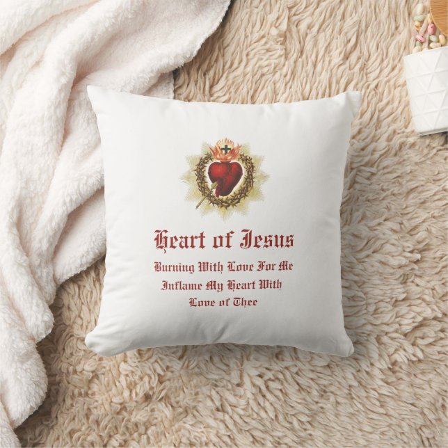 Coeur sacré de Jésus Lance Oreiller (Couverture)