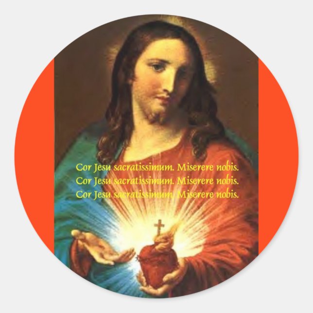 COEUR SACRÉ DE JÉSUS STICKER CORJESU (Devant)