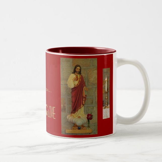 Coeur sacré de tasse de Jésus (Droit)