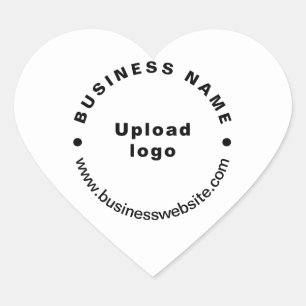 Cœur Site Web d'affaires sur Sticker en forme de coeur