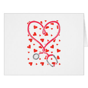 Coeur Stethoscope Cute Love Nurse Valentines Day