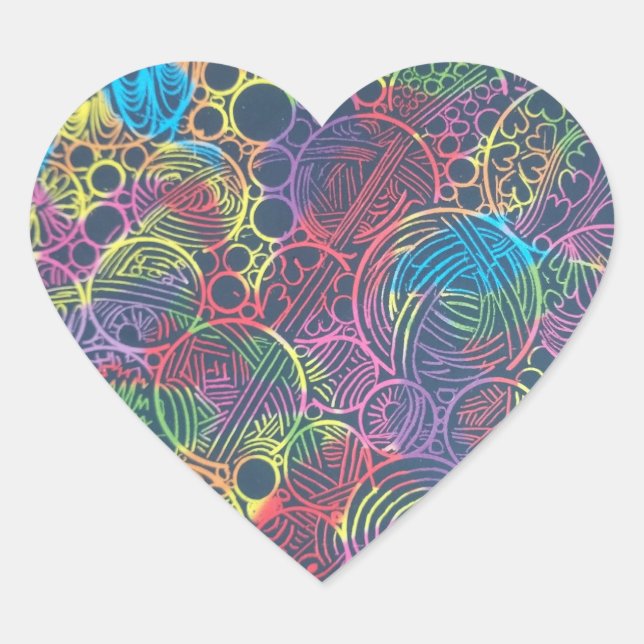 Cœur Sticker (Devant)