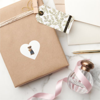 Cœur Sticker à bras croisés de l'ours froid