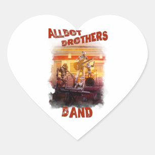 Cœur sticker Allbot Brothers Band /Bob's Saucer Repair