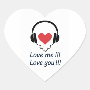 Cœur sticker amour moi vous aimer