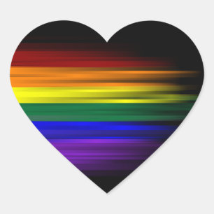 Cœur Sticker Arc-en-ciel (coeur)