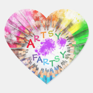 Cœur Sticker artistique de Fartsy
