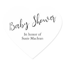 Sticker Baby shower minimaliste