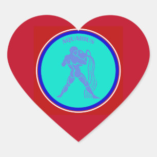 Cœur Sticker cardiaque Aquarius