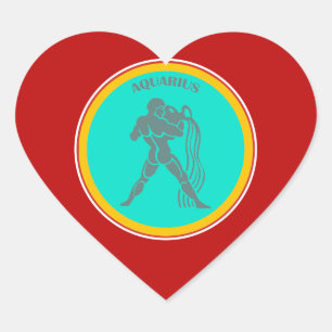 Cœur Sticker cardiaque Aquarius