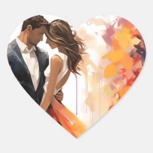 Cœur Sticker Coeur Amour Éternel Favoriser Sceau Sac