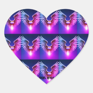 Cœur Sticker Coeur Angel Wings