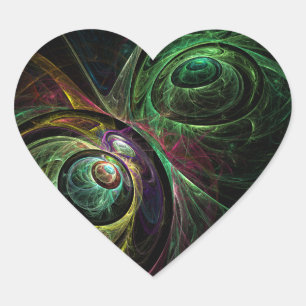 Cœur Sticker Coeur Art Abstrait OEil aux yeux