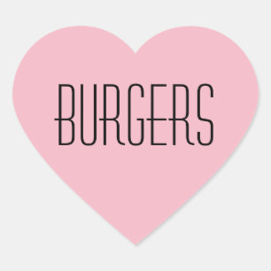 Cœur Sticker Coeur Burgers