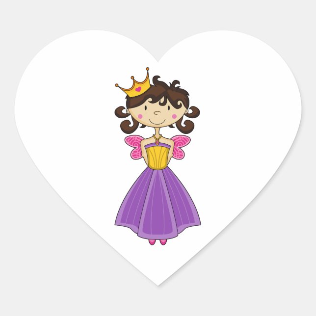 Cœur Sticker Coeur de la mignonne Royal Princess (Devant)