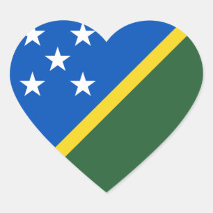 Cœur Sticker Coeur des Îles Salomon