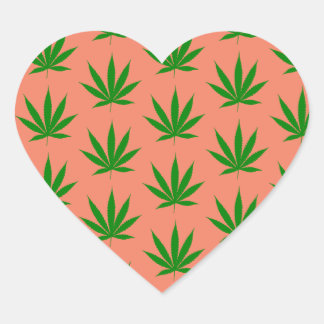 Cœur Sticker Coeur Feuille Pot