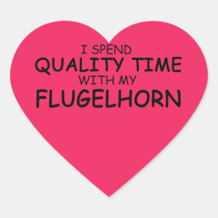 Cœur Sticker Coeur Flugelhorn Time de qualité