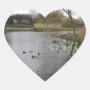 Cœur Sticker Coeur Nature Paisible