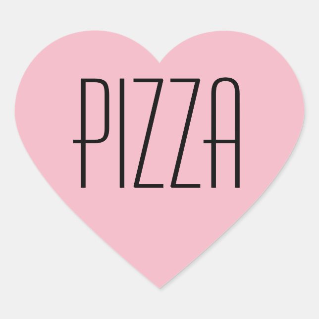 Cœur Sticker Coeur Pizza (Devant)